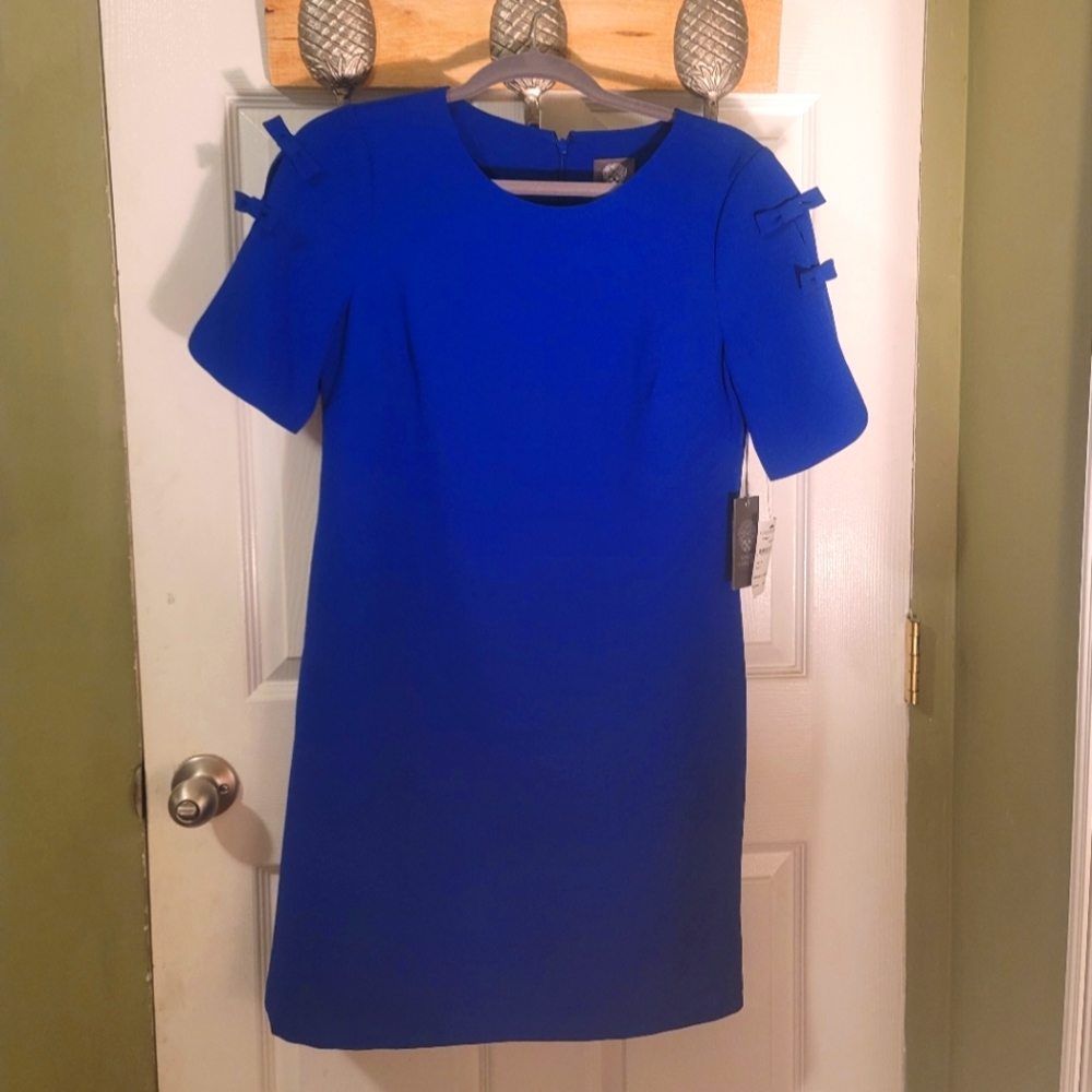 NWT Vince Camuto Royal Blue Shift Dress Size 6